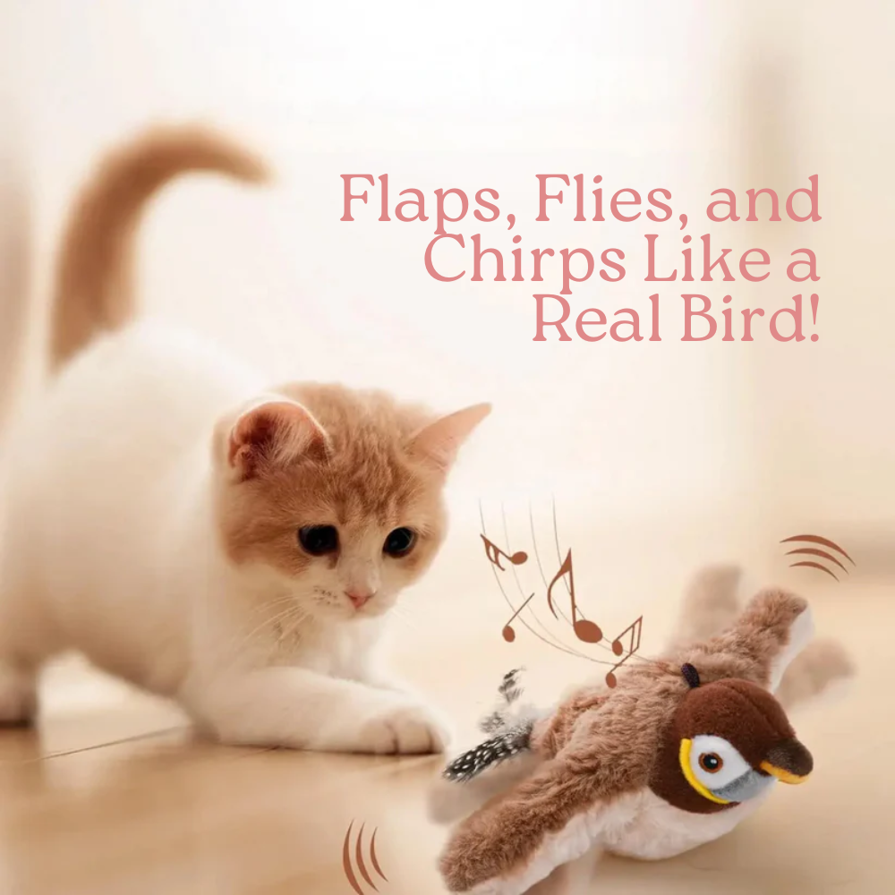 Flapping bird toy in action